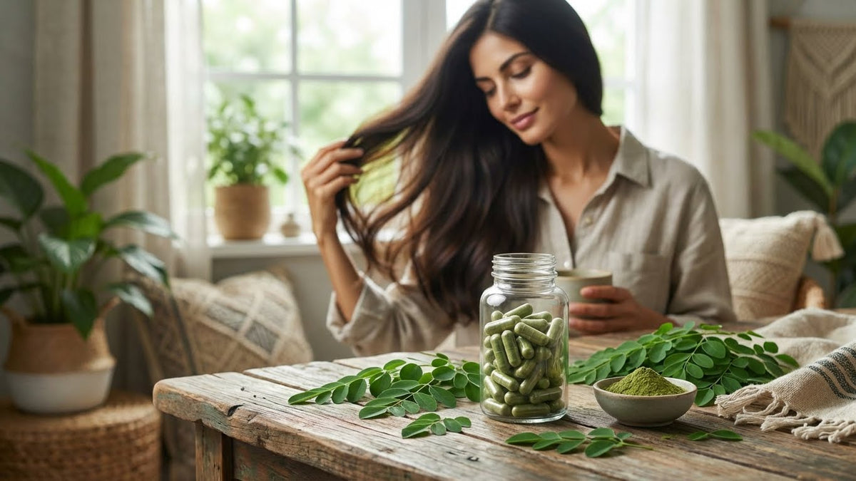 Moringa Capsules for Hair Growth