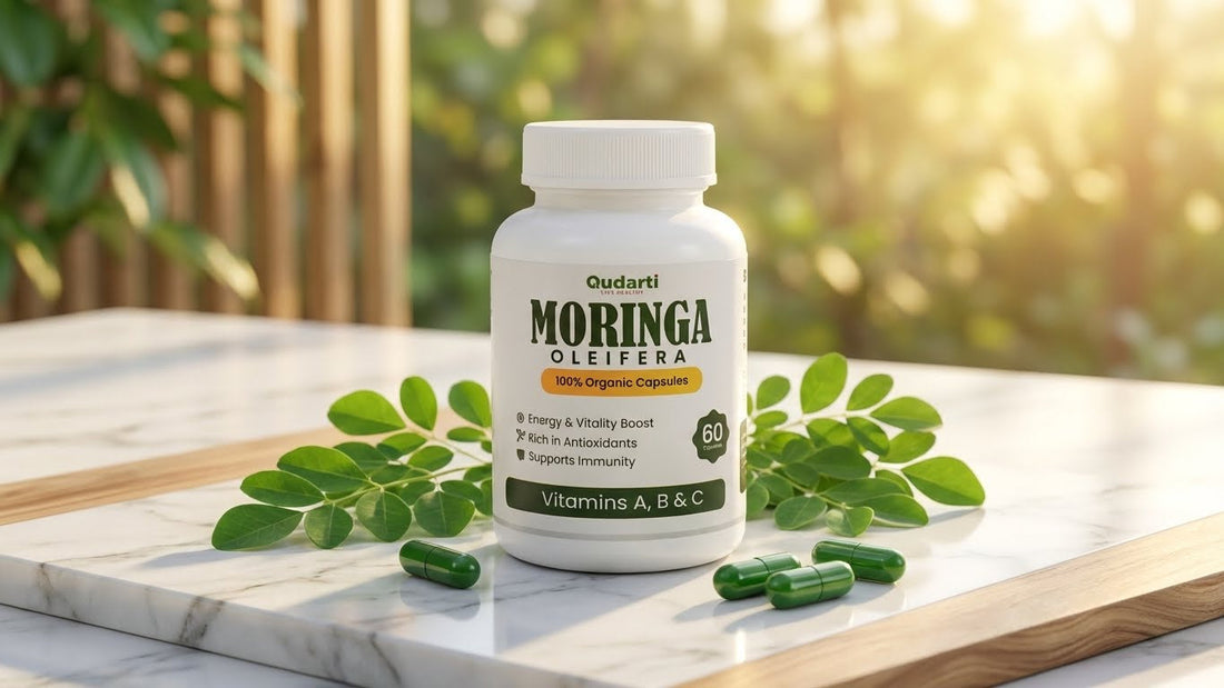 Qudarti Moringa Capsules – Natural Energy Boost Backed by Powerful Nutrition