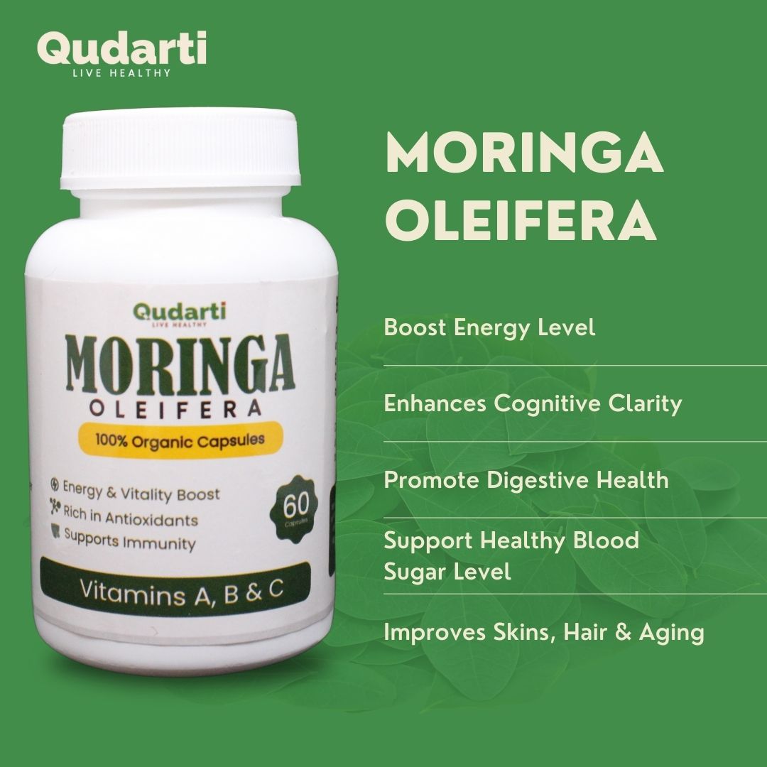 Qudarti Moringa Capsules - Family Pack (6 X Bottles)